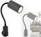 bmf-versand® Steckdosenlampe mit Schalter - Wandleuchte Innen Kinderzimmer mit Stecker - Steckerleuchte Graue Wandlampe Schlafzimmer für Steckdose - Leselampe Grau GU10