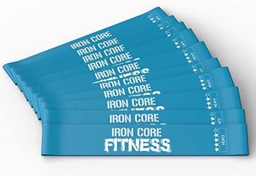 10-Pack Set Heavy Resistance Booty Bands – Latex Mini Loop Bands for Workout, Glutes, Legs & Physical Therapy – Small Exercise Band in Bulk for Women and Men – Ideal for Gyms, Studios, and Trainers