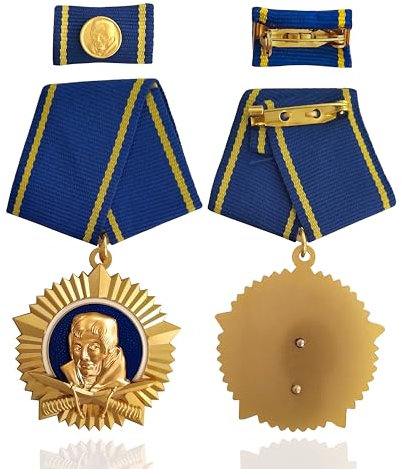 Generisch Scharnhorst-Orden (DDR) Pin, Blau, Metall, Klassisch, Brosche-Nadel, Medaille