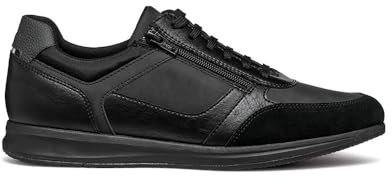 Geox Herren U Avery A Sneaker, Black, 43 EU