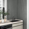 Yullpaper Tapete Holzoptik 3D Klebefolie Schwarz Grau Wand Tapeten Wohnzimmer Streifentapete Dekofolie Möbelfolie Schwarz Grau Matt Folie für Möbel Holzoptik Schwarze Tapete Schlafzimmer 40cm X 300cm