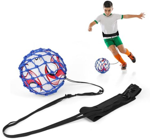 Ainiv Fußball Kick Trainer, Kicktrainer, Solo Trainer, Trainingsgerät Solo Fußball Trainer Mit Verstellbarem Taillengürtel, Fussball Trainingshilfe Training Für Kinder Geschenke Jungen