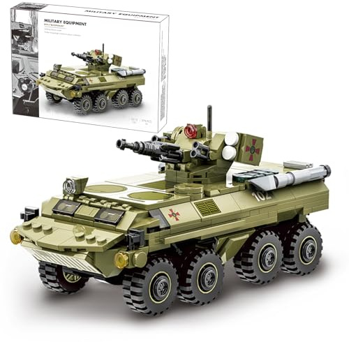 MEIEST Militärfahrzeug Bausteine Sets, gepanzerter Modell Ziegel Set Hochdetaillierter Satz für Militär Enthusiast, Jugendliche und Erwachsene (BTR-4 BUCEPHALUS)