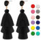 Boho Quasten Ohrringe,Quasten Anhänger Schwarz Damen,Halloween-Anhänger,Quaste Mini,Colorful Tassels for Crafts,Boho Baumeln Ohrringe