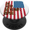 Eat Sleep Battle-Rap Repeat Hip Hop Rap Usa Flag PopSockets mit austauschbarem PopGrip