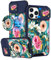 VincitoreModa for iPhone 12 Pro Max Case - [2in1] Cute Girls Women Flower Floral Compatible with MagSafe Ring Stand Design Slide Camera Cover for Apple for iPhone 12 Pro Max Phone Case 6.7