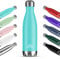 Mont-Clair H2O Gourde isotherme - Bouteille isotherme sans BPA - Gourde inox 1L, 24h froid & 12h chaud - Bouteille d'eau en acier - 1L, Bleu clair