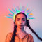 Lets Joy Leuchtendes Kronen Stirnband, Leuchtendes Haarreif, Stern Stirnband, LED Krone Party Haarreif, Glitzernde Stirnband, Glitzer Stern Party Kopfschmuck Tätowierung Cosplay Festival Karneval
