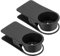 PATIKIL Desk Cup Holder Clip, 2 Pcs Clamp on Table Cup Holder Bottle Couch Cup Holder for Boat Swing Patio Chairs Drink Beverage Soda, Black
