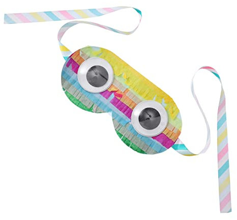 TOYANDONA 1stk Schatzkiste Piñata Halloween-spiele Vereiteln Partyzubehör Partygeschenke Maske Spielauge Spiel Mit Verbundenen Augen Aufheller Dekorationen Colorful Papier