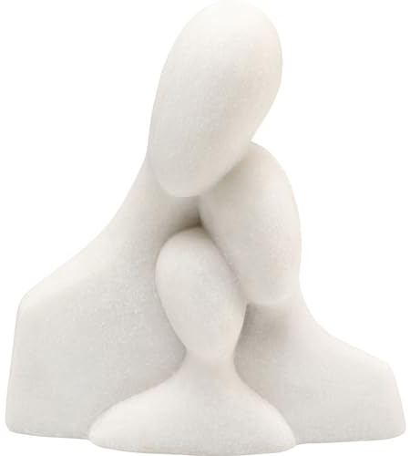 Kare Design Deko Figur Soft Family, Weiß, Accessoire, Wohnzimmer, Deko für Regale oder Sideboards, Deko Skultpur, Dekoration, 30x28x13 cm (H/B/T)