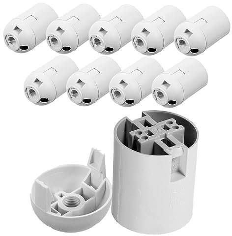 jojofuny 10pièces Douille De Lampe Extérieure Remplacement Pour Culot Ampoule Kit De Réparation Pour Projets Diy