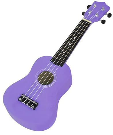 Lila 4 Saiten Ukulele 21 Zoll Hawaii-Gitarre Linde Panel Ukulele Mit Tasche Tuner Picks Gitarrenteile Ukulele Set