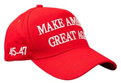 TPZORJX Trump 2024 Mütze 45-47 MAGA Hat Make America Great Again Donald Trump Stickerei, Slogan mit USA-Flagge, verstellbare Baseballkappe