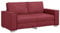 vidaXL Weinrotes 2.5-Sitzer Sofa Bequemes Sofa Für Wohnzimmer Modernes Design Abnehmbare Kissen Innenmöbel 3 Personen Lounge