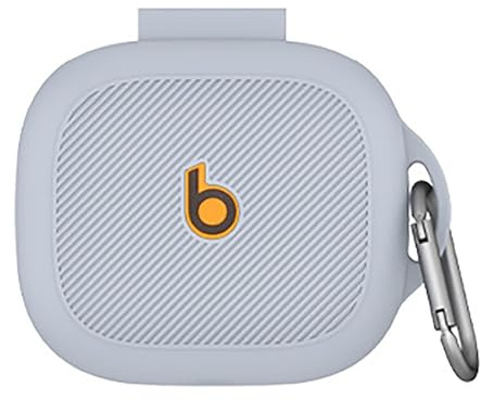 GIOPUEY Cover Compatibile con Beats Powerbeats Pro 2, Cilicone Custodia, Ultrasottile Case Cover, Antiurto, Resistente ai Graffi - Grigio