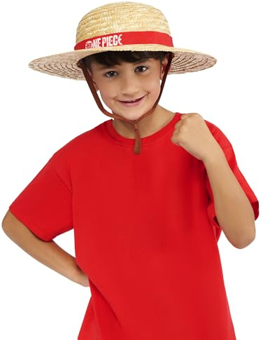 Rubies Official One Piece Monkey D. Luffy Hat Child Costume Accessory, Kids Fancy Dress, One Size