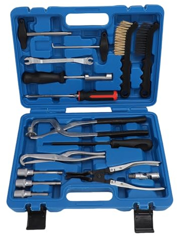 DriKou Drum Brake Tool Kit,Brake Spring Installer Remover Plier Tools Set with Carrying Case Drum Brake Adjusting Tool for Repair