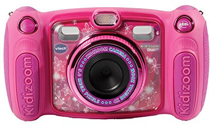 VTech Kidizoom Duo 5.0 Appareil photo numérique pour enfant 5 mégapixels Écran couleur 2 objectifs Rose