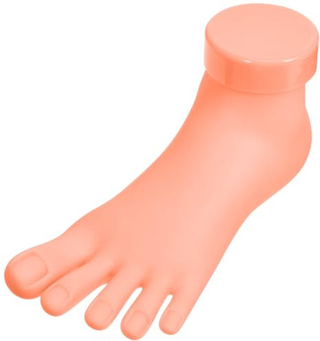 Uonlytech Mannequin Fuß Übungsfuß Fußmodell für Künstliche Nägel Tips Schaufensterpuppe Modell DIY Maniküre Anfänger Zuhause Nageldesign Nagelkunst Werkzeug