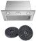 COMFEE' Integrated Cooker Hood 52 cm BIHT01SS-52 with LED Light, 520mm Built-in Extractor Fan Silver with Recirculating Carbon Charcoal Filter CF03