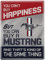 Ford Mustang Metal Sign - You Can't Buy Happiness But You Can Buy a Mustang - Ford Wall Decor for Garage, Shop or Man Cave