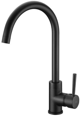 Mice - Grifo de cocina - monomando fregadero - Griferia monomando para cocina para agua fria y caliente - llave de fregadero de cocina Color Negro Mate GCR002/NG Imex