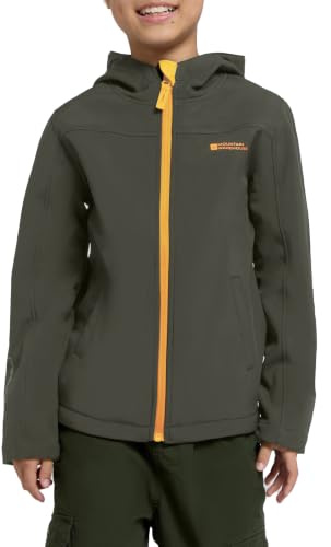 Mountain Warehouse Exodus Kids Softshell Jacket Boys Girls Dynasty Green 7-8y