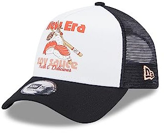 New Era Soy Sauce NE Food White Black 9Forty A-Frame Trucker Cap - One-Size