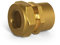 Stahlmann - Raccordo a vite con filettatura interna per tubo corrugato in acciaio inox, per attacco acqua, montaggio rapido, (F) 20 x 3/4 EF