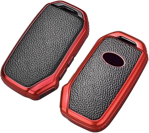 KUNIO Keyless Schlüsselhülle Passt für KIA Soul NQ5 NIRO xceed Sportage GT line Passt für kia Proceed gt Schutzhülle TPU Autoschlüssel Schutz 3 Tasten D Rot