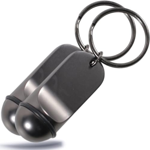 Kerafactum Lot de 2 porte-clés d'hôtel classiques de qualité supérieure - Élégant pendentif pour clés de voiture, clés d'hôtel, abri de jardin, hôtel - Porte-clés avec anneau en caoutchouc - Non