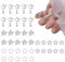 40 Pcs Star Nail Charms Silver Star Charms Y2k Nail Charms 3D Nail Charms Nail Gems for DIY Crafts Jewelry Decoration Nail Supplies (4 Styles)