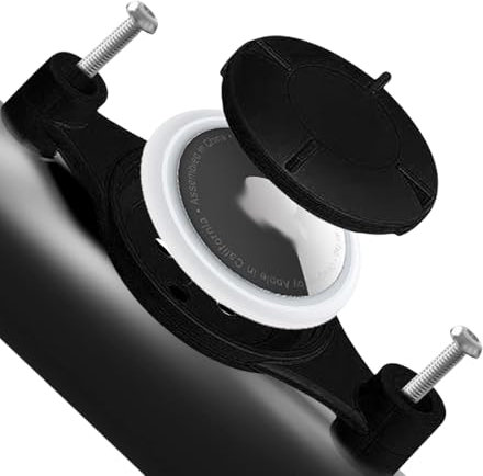 Bzzerumy Accessoires de vélo électrique : support AirTag robuste pour VTT et vélo cube, idéal pour le vélo Apple AirTag, fixation sûre pour la remorque AirTag, complet avec vis et serre-câbles