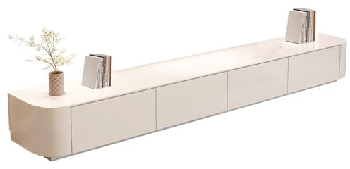 Bodenstehender leichter Luxus-TV-Ständer Multifunktionaler TV-Ständer für den Hausgebrauch Massivholz-Wohnzimmeraufbewahrung TV-Ständer Kommode Geeignet für eine breite Palette von Anwendungen(280*42*