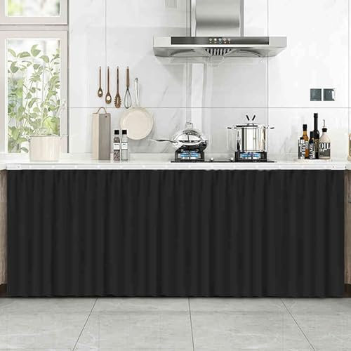 Wansiman Schrank vorhänge für küche,Schrankvorhänge,staubdichter Vorhang für Regale,VorhäNge Unter Der SpüLe,Vorhang küchenschrank,staubdicht,Dekoration,Für Möbel,Schränke,Dekoration,Schränke