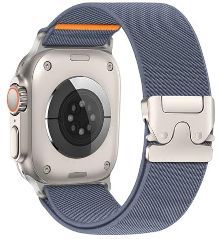 Cinturini Elastico per Cinturino Apple Watch Ultra 3/2 49mm 46mm 40mm 44mm 45mm 41mm 42mm 38mm,Nylon Strap Chiusura Paracadute Sportivo Cinturino per iWatch 11 10 9 8 7 6 5 4 3 2 1 SE 3/2 Apfelband