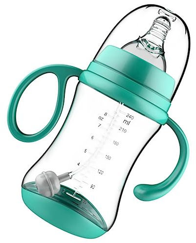 KOMBIUDA Nuckelflasche kinderflaschen chilli bottles reiseflaschen Sauger -Milchflasche Babyflasche -Stillflasche Babynahrung Säuglingsbedarf Säuglingsflasche Kieselgel Green