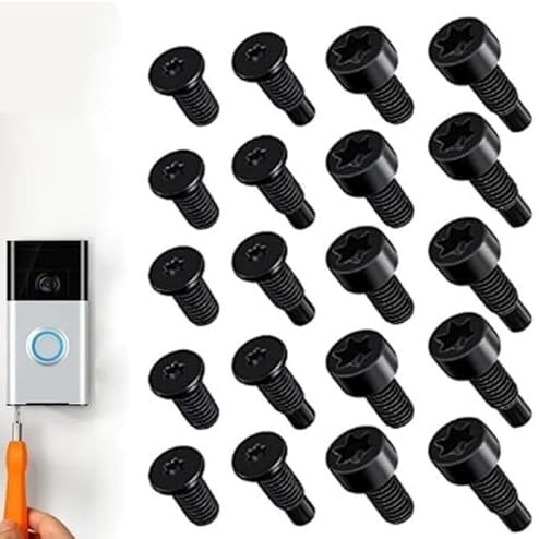 Ring Doorbell Screws Replacement Doorbell Screwdriver Replacement,T5,T16 Replacement Security Screws Accessories Compatible with Video Doorbell Ring Doorbell Accessories (20Pcs)