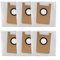 Lot de 6 sacs à poussière de rechange pour aspirateur Ultenic, pour robot aspirateur T10 Lite, grande capacité, tissu non tissé, pièce de rechange