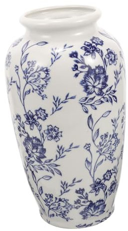 Vaguelly Keramische Porzellanvase Im Chinesischen Blaue Und Weiße Wohndeko Vase Für Blumenarrangements Für Hydrokultur Und Blumen Hoch Perfektes