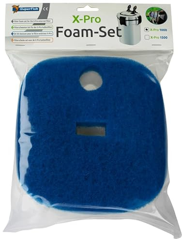 Superfish X-Pro, 400, 1000, 1500, 2000, 2000+UV, Ensemble de Mousses de Filtration, Kit de 3 Pièces