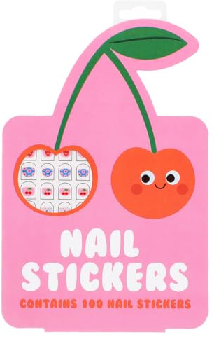 Children's Nail Stickers, Cherry Nail Stickers Kids Kids Nail Stickers | nail stickers kids, summer nail stickers, gel art decals, press on designs, glitter art set, kids gel patch