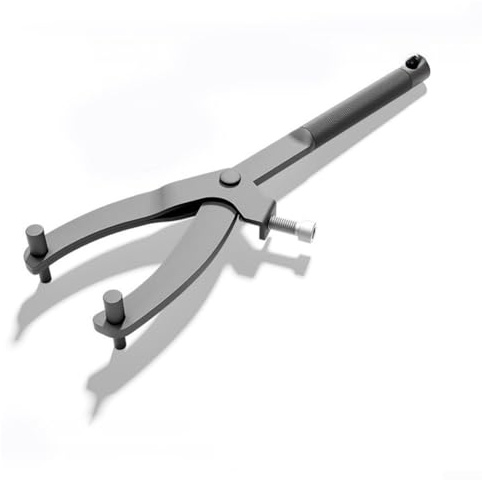 Chiave a Y regolabile per moto, estrattore per dado puleggia da 39/41 mm, robusto strumento in acciaio No.45 con impugnatura antiscivolo e vite di regolazione precisa fino a 100 (tipo Y)
