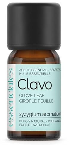 Aceite de Clavo de Olor Puro -10 ml Essenciales - Aceite Esencial 100% Natural