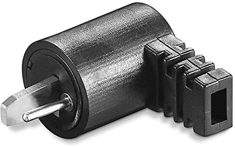 PerfectHD Lautsprecherstecker | mit Schraubanschluss | Gerade Schraubbar Knickschutz 2,2 mm | Boxen Audio Adapter Kabelanschluss Lautsprecher Stecker | Schwarz | 1 Stück