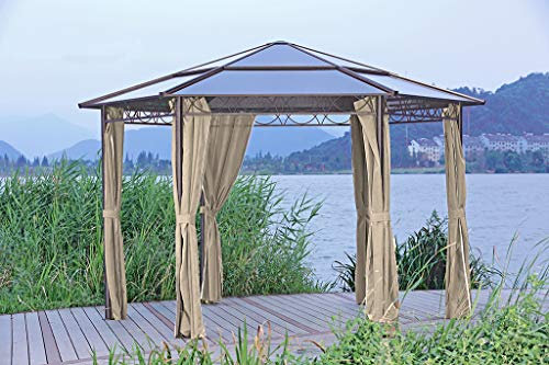 Gravidus 6-eckiger Gartenpavillon, 200 cm Durchmesser