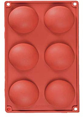 JasCherry Forme de Grande Demi-sphères Moule en Slicone Antiadhésif - Moule en Silicone Moules Multi-Cavités pour Muffins, Gâteau, Savon, Gelée, Pâtisserie, Cupcake #7