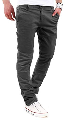 behype. Herren Basic Chino Jeans-Hose Stretch Regular Slim-Fit 80-0310