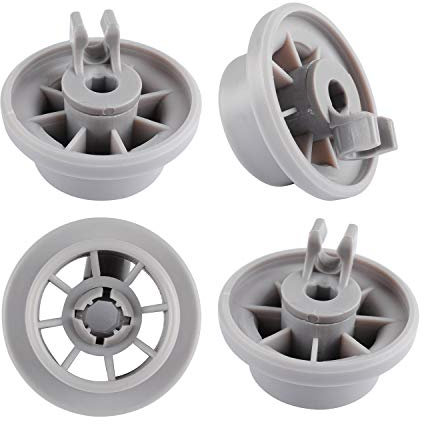165314 Ruedas Lavavajillas para Cesta Inferior Compatible con Bosch Siemens Neff Lavavajillas Reemplace AP2802428 PS3439123 por Poweka (4 Piezas)